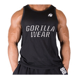 New York Mesh Tank Top Czarny